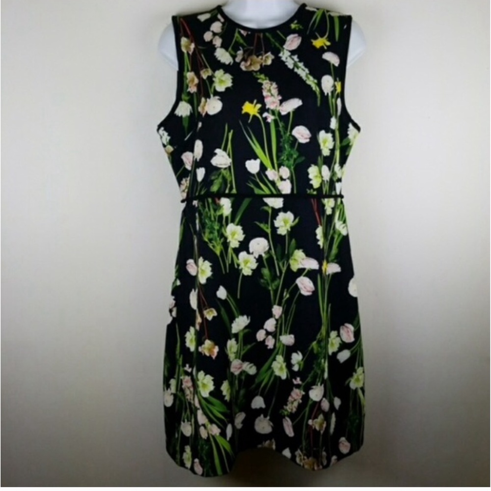 Victoria Beckham English Floral satin Dress